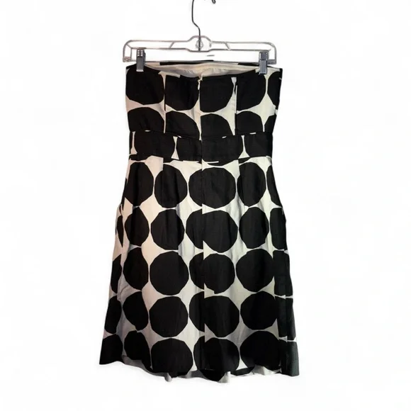 Banana Republic Black and White Strapless Polka Dot Dress - Picture 3 of 9